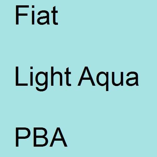 Fiat, Light Aqua, PBA.